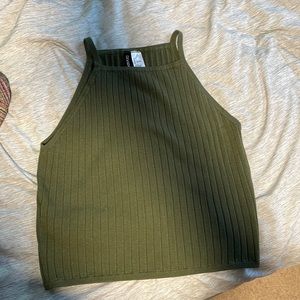 Green Sweater Tank